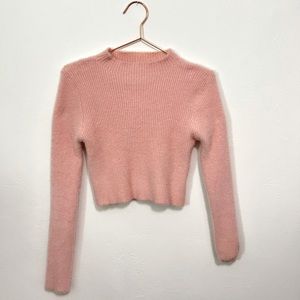 Pink mock neck long sleeve